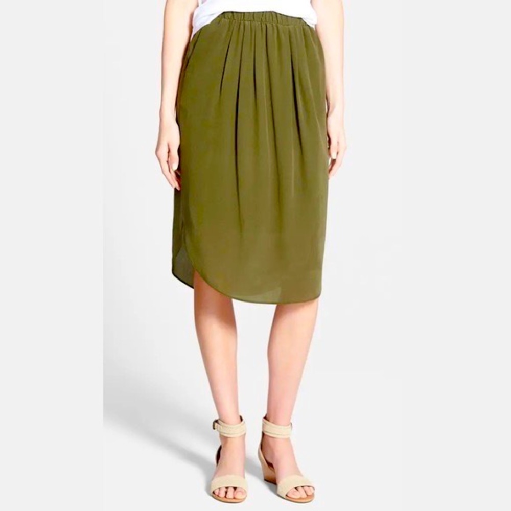 Madewell Silk Island Skirt